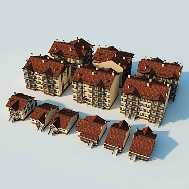 Modular Section Homes 3D model image 1 