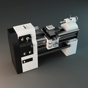 Precision Lathe 3D model image 1 