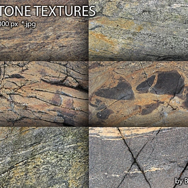 Karelian Stone Collection: 14 Authentic Textures 3D model image 1 