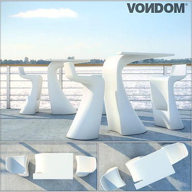 Vondom Wing: Stylish Outdoor Elegance 3D model image 1 