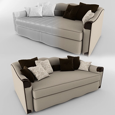 Cozy Comfort Sofa 3D model image 1 