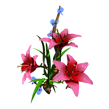 Elegant Lily Souvenir 3D model image 1 