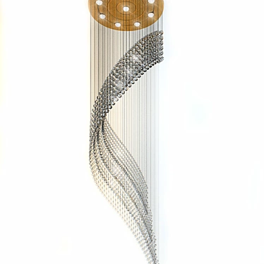 Cascading Crystal Pendant Chandelier 3D model image 1 