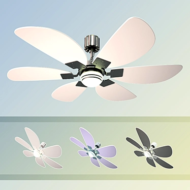 Stylish Personal Fan for Your Interior 3D model image 1 