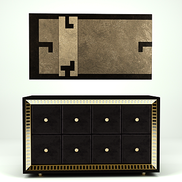 Elegant Culture Console 3D model image 1 