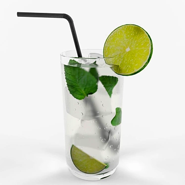 Refreshing Cuban Mojito Cocktail 3D model image 1 