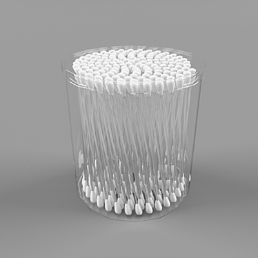 Eco-Friendly Cotton Swabs 3D model image 1 