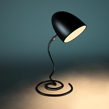 Spiral Base Table Lamp 3D model image 1 