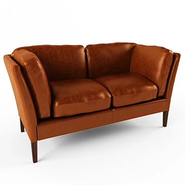 Contemporary C&C Leather Sofa 3D model image 1 