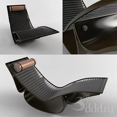 Rio Lounge Chair: Ultimate Comfort in Minimal Design 3D model image 1 