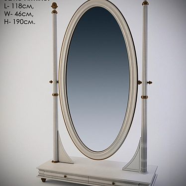 Savio Firmino Floor Mirror 3D model image 1 