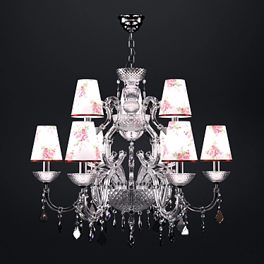 Title: Beby Group 130: Stylish LED + Incandescent Light Chandelier 3D model image 1 