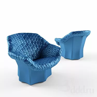 Luxury Italian Design: Poltrona Frau Juliet Armchair 3D model image 1 