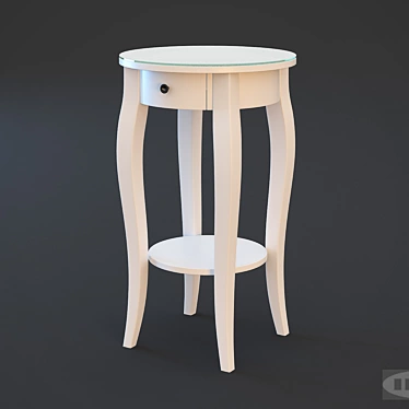 Classic Hemnes Bedside Table 3D model image 1 