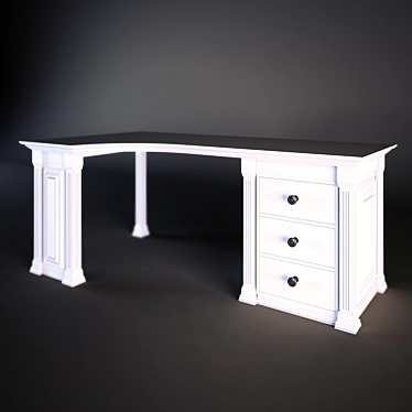 Modern Spacious Table: 1000mm x 1800mm 3D model image 1 