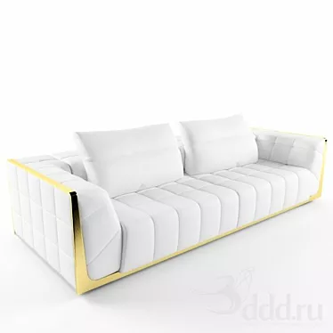 Elegant Reymond Sofa 3D model image 1 