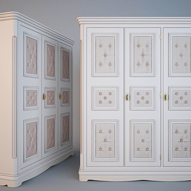 Classic Style Wardrobe, 2500x2500x600 3D model image 1 