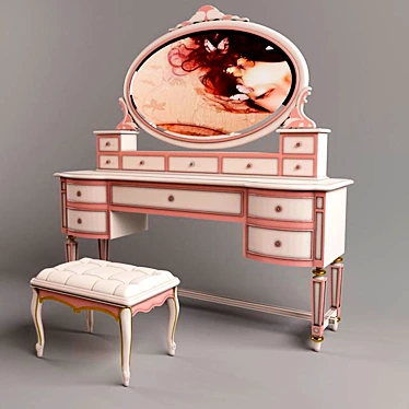 Italian Tango Bedroom Dressing Table 3D model image 1 