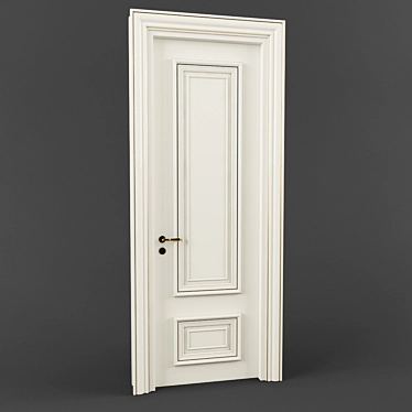 Prima Bianco Oro Door 3D model image 1 