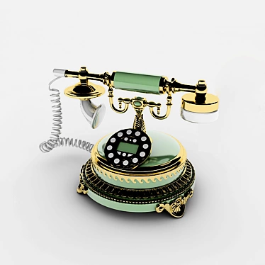 Vintage V-Ray Classic Phone 3D model image 1 