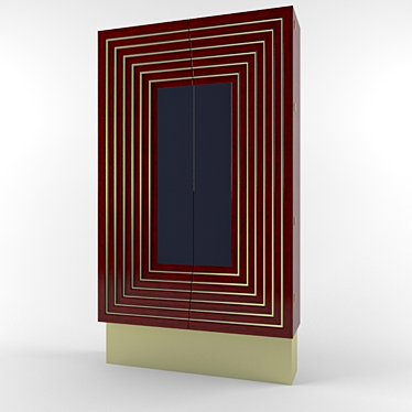 Elegant Roberto Wardrobe 3D model image 1 