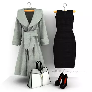 Versatile Women's Clothing Set 3D model image 1 