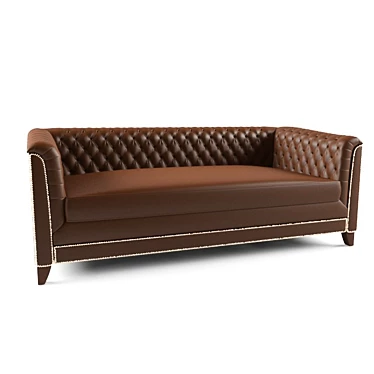 Classic Chesterfield Sofa 3D model image 1 