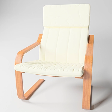 Modern Scandinavian Style Chair 3D model image 1 