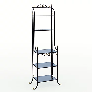 Ferro Bookcase: Sleek and Functional 3D model image 1 