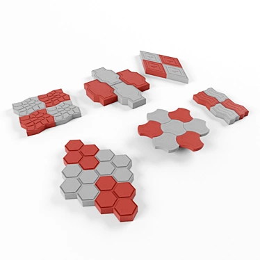 Versatile Pavers: 6 Stylish Options 3D model image 1 