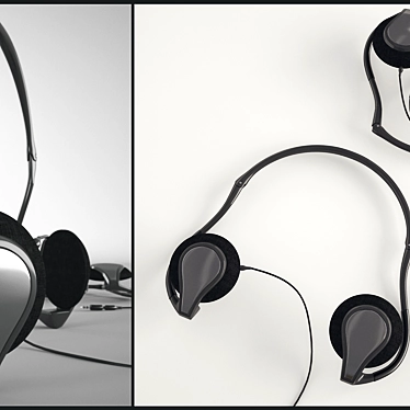 Immersive Sound on the Go: Philips Headphones 3D model image 1 