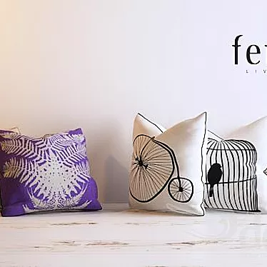 Ferm Living Cushions for Chic Comfort 3D model image 1 