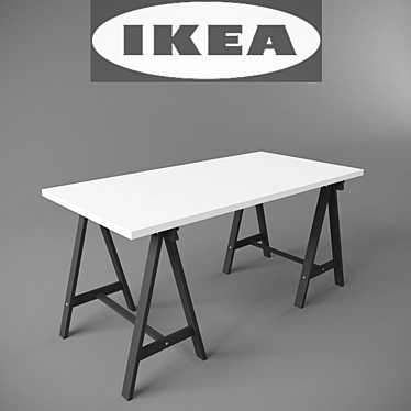 IKEA LINNMON ODWALD: Stylish and Functional Workstation 3D model image 1 