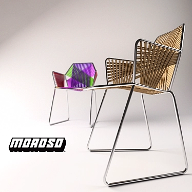 Moroso Tropicalia Chair: Stylish, Sturdy, and Colorful 3D model image 1 