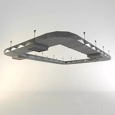 Sleek Industrial Ventilation 3D model image 1 