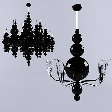 Tears from Moon Pendant Chandelier 3D model image 1 