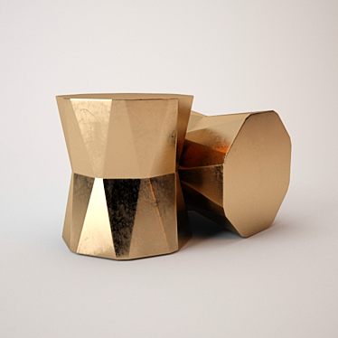 Faceted Ceramic Side Table