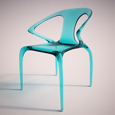 Elegant Roche-Bobois Chair Exhibit 3D model image 1 