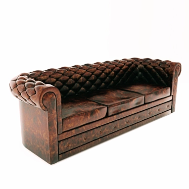 Elegant Classic Sofa 3D model image 1 