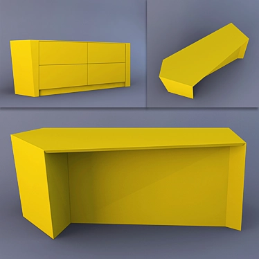 Key Cucine Bar Counter: Elegant and Functional 3D model image 1 