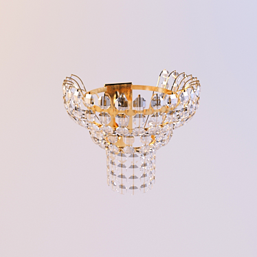 Elegant Wall Sconce by Preciosa 3D model image 1 