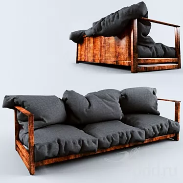 Sleek Sasadena Sofa: Maximize Style 3D model image 1 