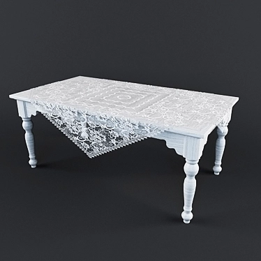 Classic Table 02 3D model image 1 