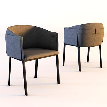 Elegant Grace Armchair: Luxurious Comfort 3D model image 1 