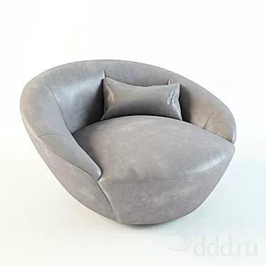 Luxury Fabric Chairs: Big Gil 3D model image 1 