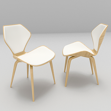 Shrimp Chair: Compact and Stylish 3D model image 1 