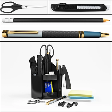 Office Essentials Bundle 3D model image 1 