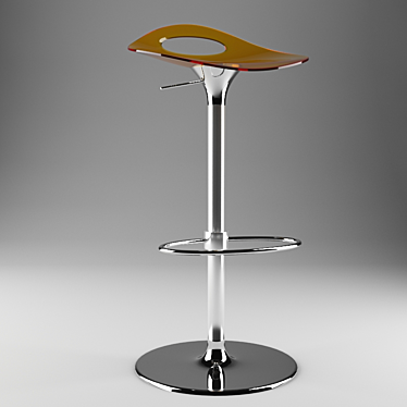 Sleek Bar Chair for Kitchen or Bar 3D model image 1 