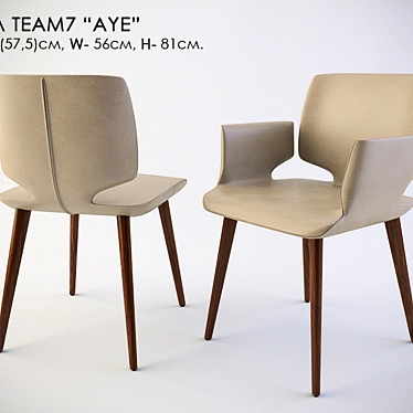 Team 7 Aye Chair: Sleek and Satisfying 3D model image 1 