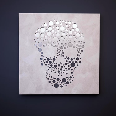 Dolfi Skull Mirror: Italian Elegance 3D model image 1 